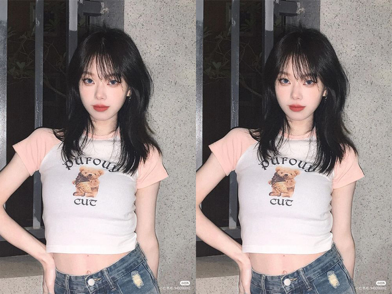 Tóc tỉa layer mái thưa cho nàng năng động